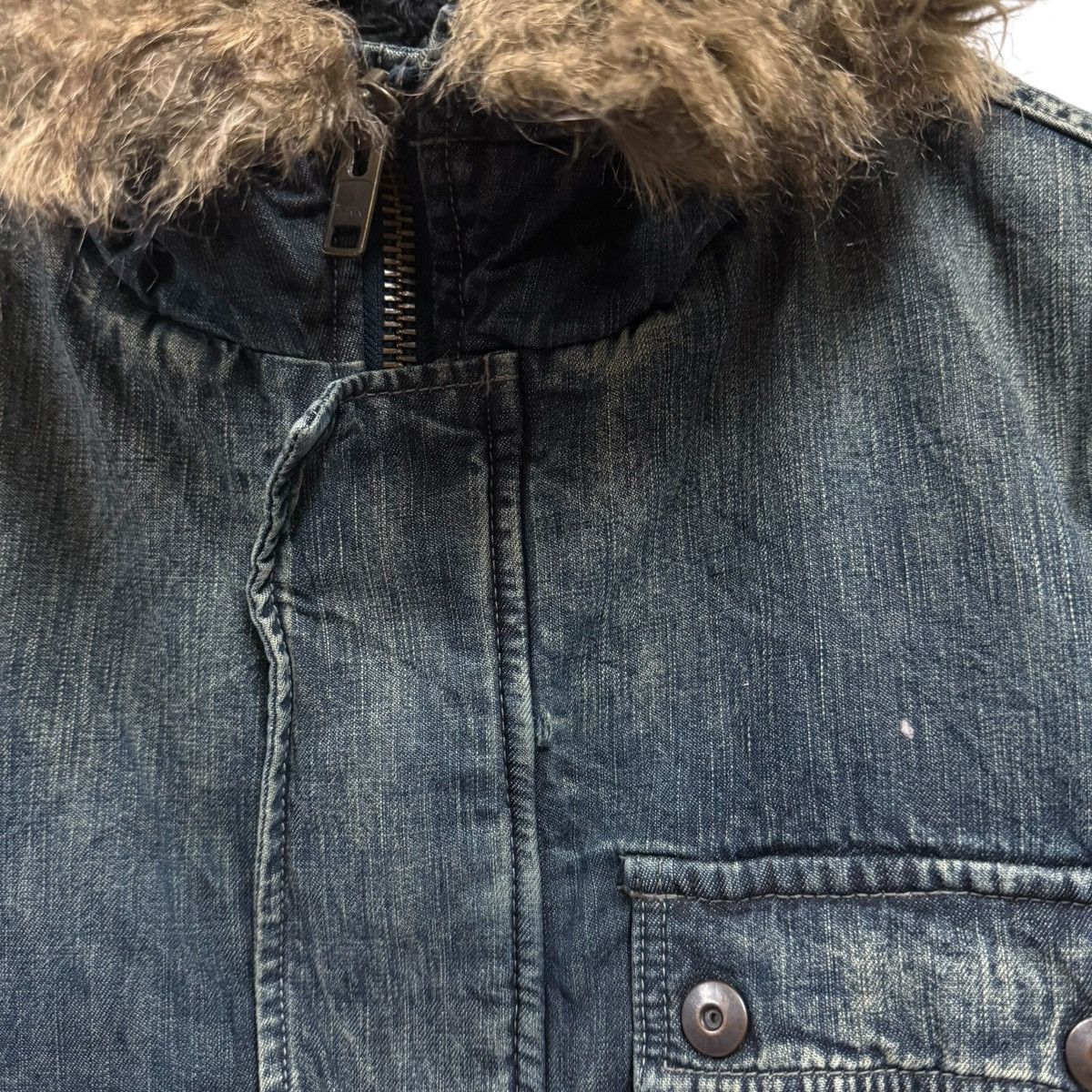 Johnbull Johnbull Fur Hoodie Denim Jacket Size US L / EU 52-54 / 3 - 10 Thumbnail