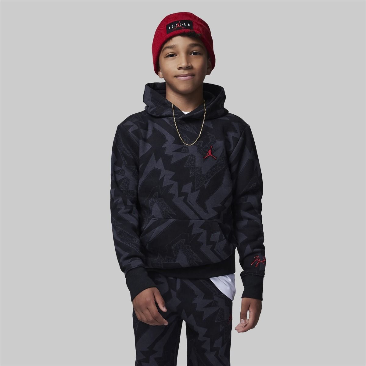 Jordan Brand Michael Jordan Jumpman Boys Black Signature Sweater Hoodie Size US XXS / EU 40 - 1 Thumbnail