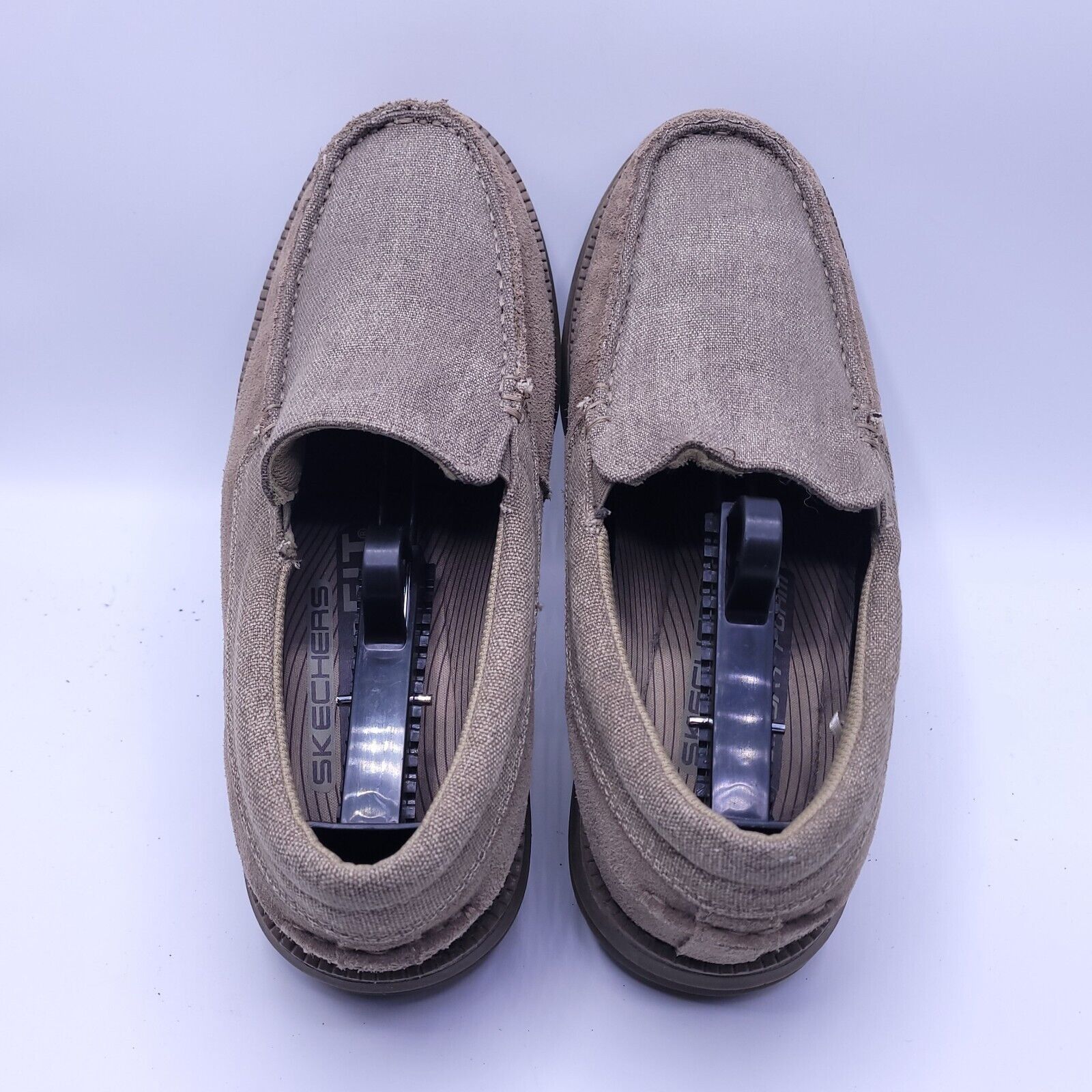 SKECHERS Skechers Relaxed Fit Memory Foam Shoe Men Size 9 64312 Beige Size US 9 / EU 42 - 4 Thumbnail