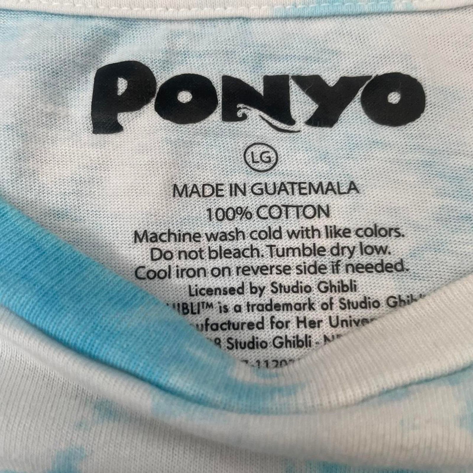 Other Ponyo 2000s studio ghibli tie dye tee vintage Size US L / EU 52-54 / 3 - 6 Thumbnail