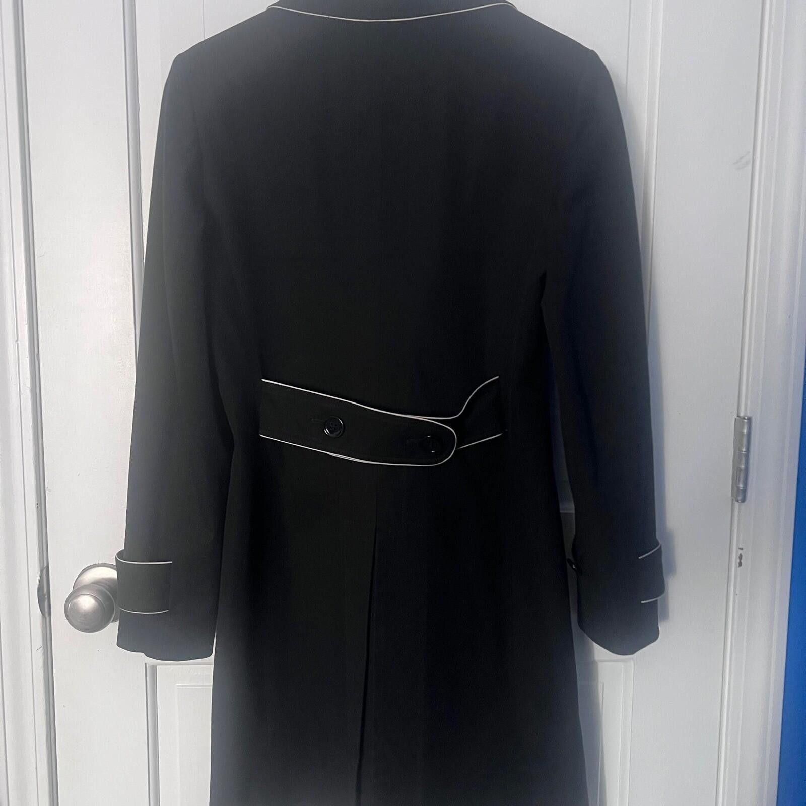 Other Ann Taylor Loft Petites Black Trench Coat Trim Size 6P Size M / US 6-8 / IT 42-44 - 2 Thumbnail