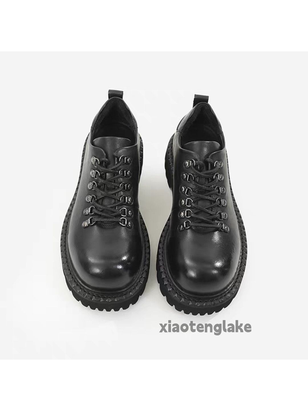 Vintage Utility military outdoor hiking thick sole leather shoes Size US 5.5 / EU 38 - 1 Thumbnail