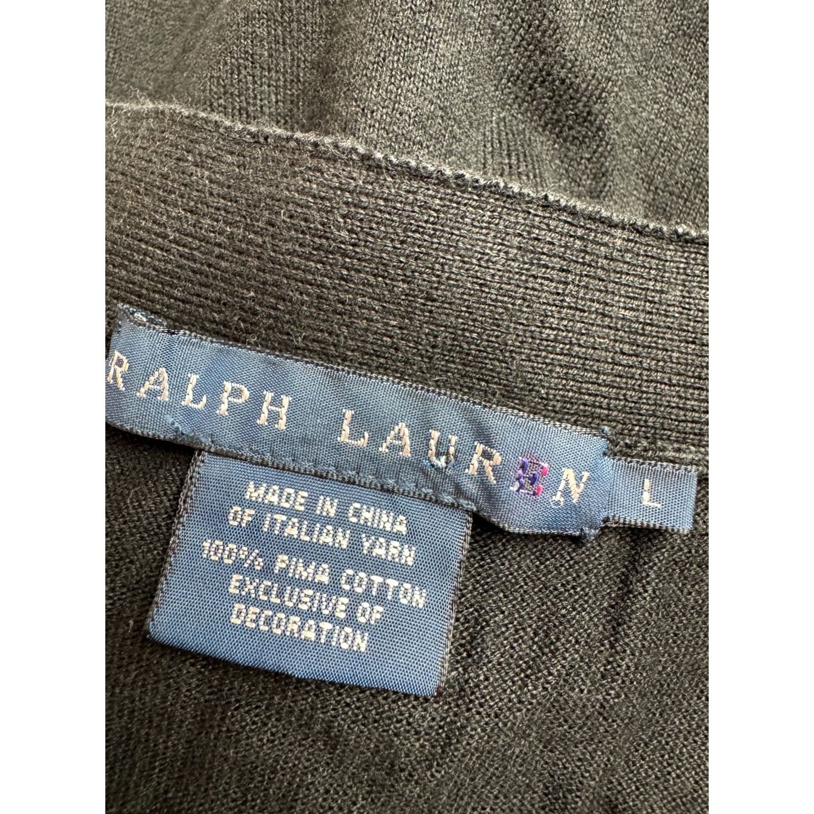 Ralph Lauren Ralph Lauren womens cotton cardigan Size L black short sleeve Size S / US 4 / IT 40 - 4 Thumbnail