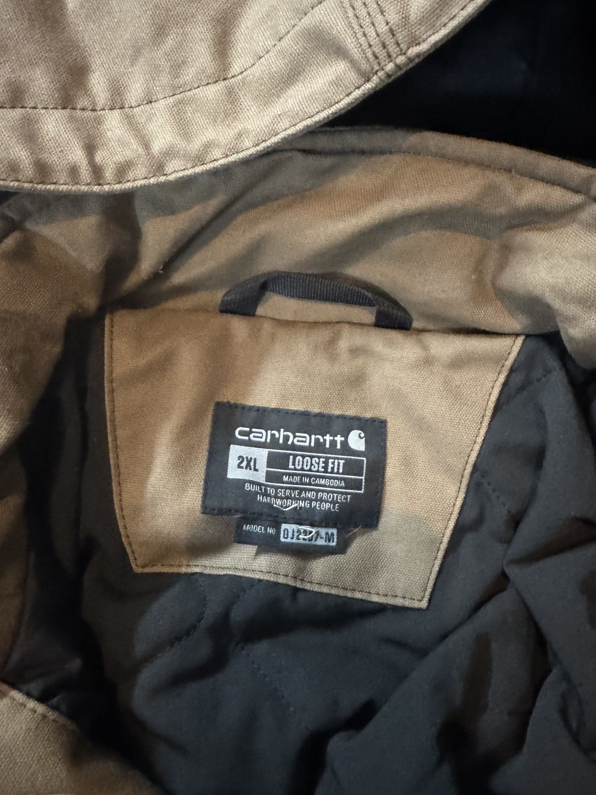 Carhartt Carhartt Work Jacket Tan Multi Pocket Sz XXL Removable Hood Size US XXL / EU 58 / 5 - 4 Thumbnail