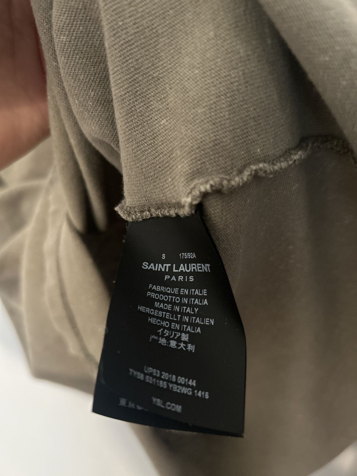 Saint Laurent Paris Saint Laurent T shirt Size US S / EU 44-46 / 1 - 5 Thumbnail