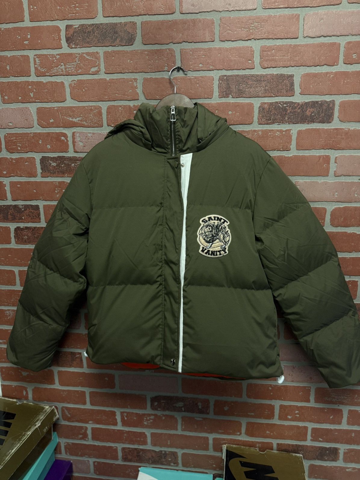 Saint Vanity Saint Vanity Green Puffer Jacket (Exlusive) Size M Size US M / EU 48-50 / 2 - 2 Thumbnail