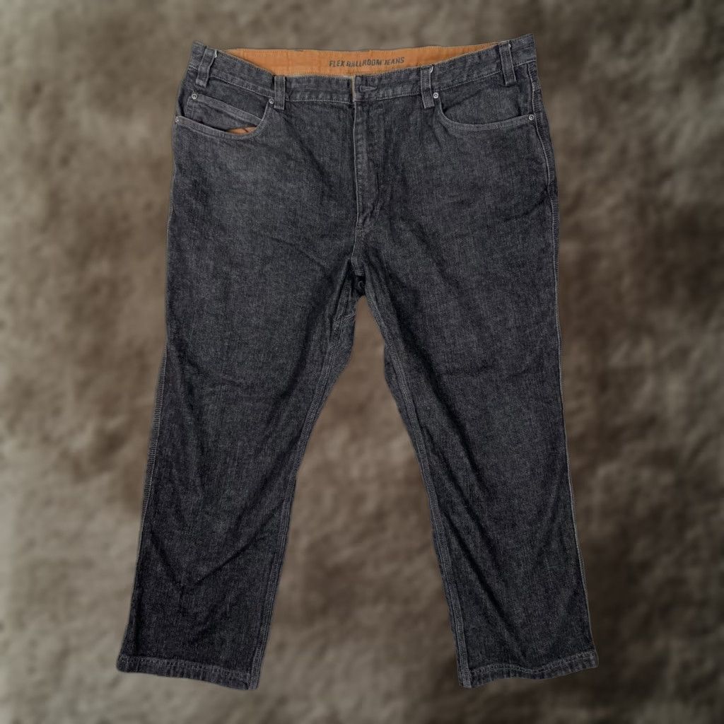 Duluth Trading Company Duluth Trading Co Flex Ballroom Jeans Mens 42x30 Gray Straight Stretch Denim Size US 42 / EU 58 - 1 Thumbnail