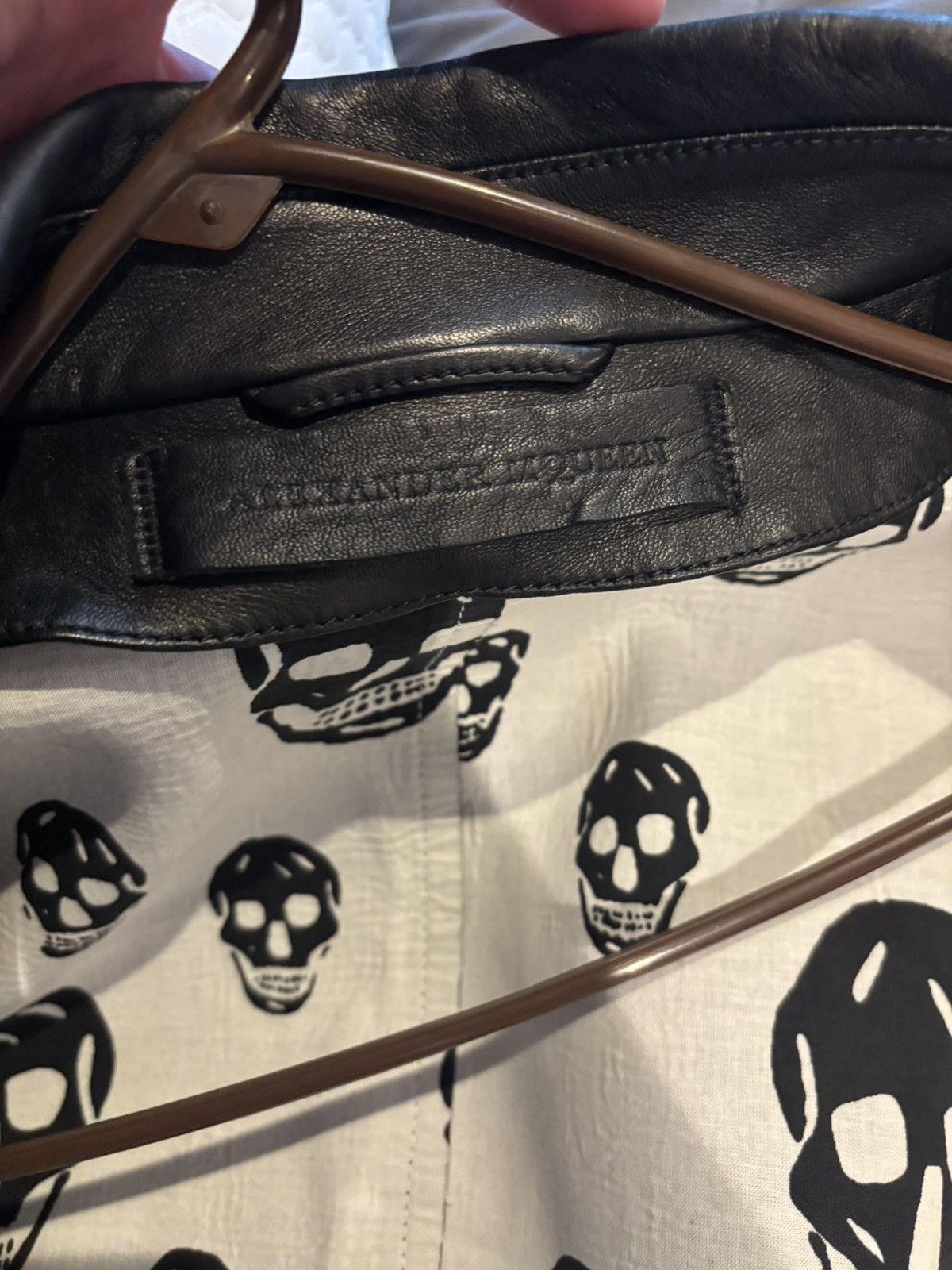Alexander McQueen 2000s ALEXANDER MCQUEEN BIKER JACKET RARE SKULL LINER Size US XL / EU 56 / 4 - 6 Thumbnail