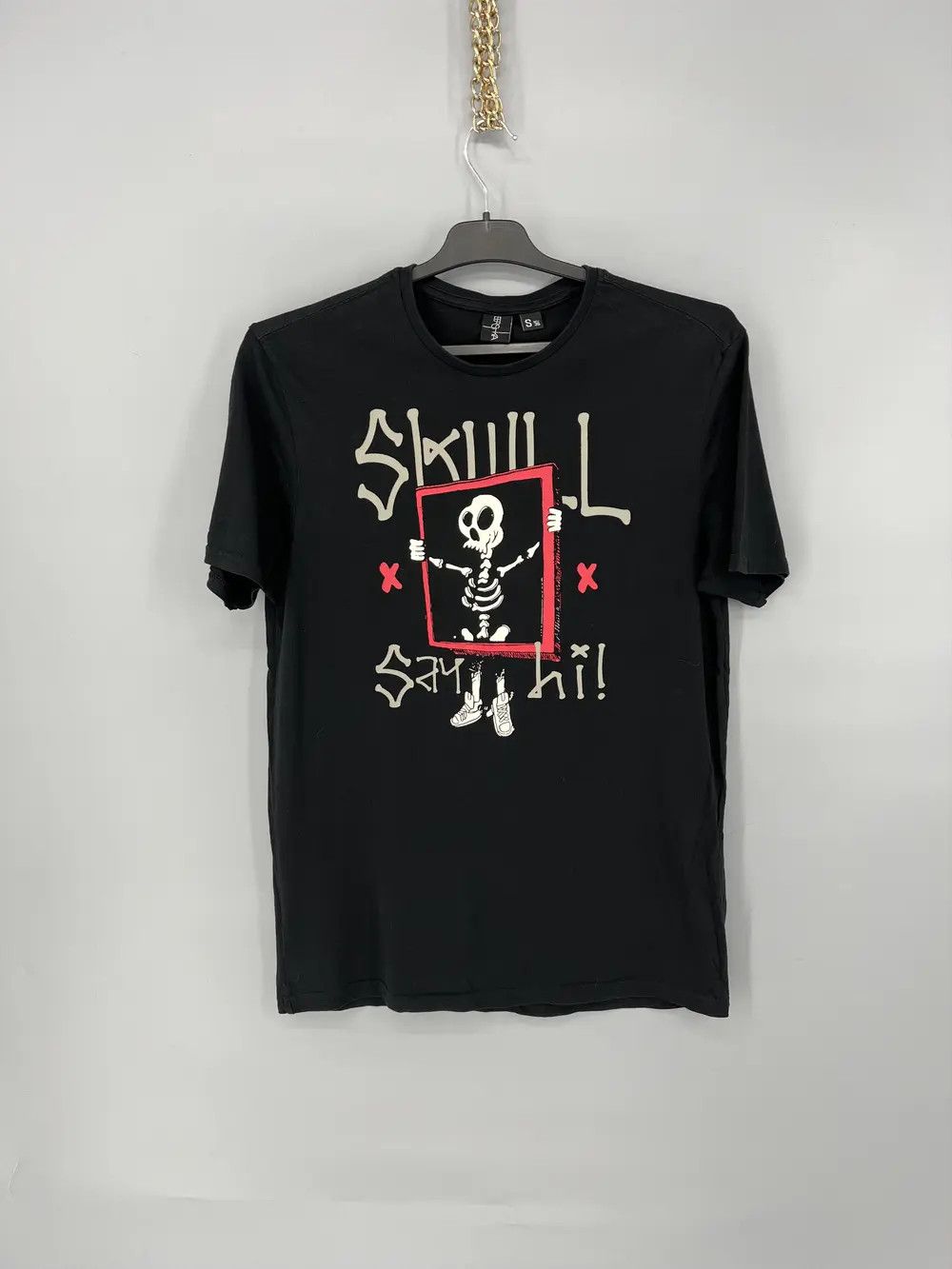 Other VINTAGE Y2K “ SAY HI “ FUNNY SLOGAN Tee Face Humor Print Size US S / EU 44-46 / 1 - 1 Thumbnail