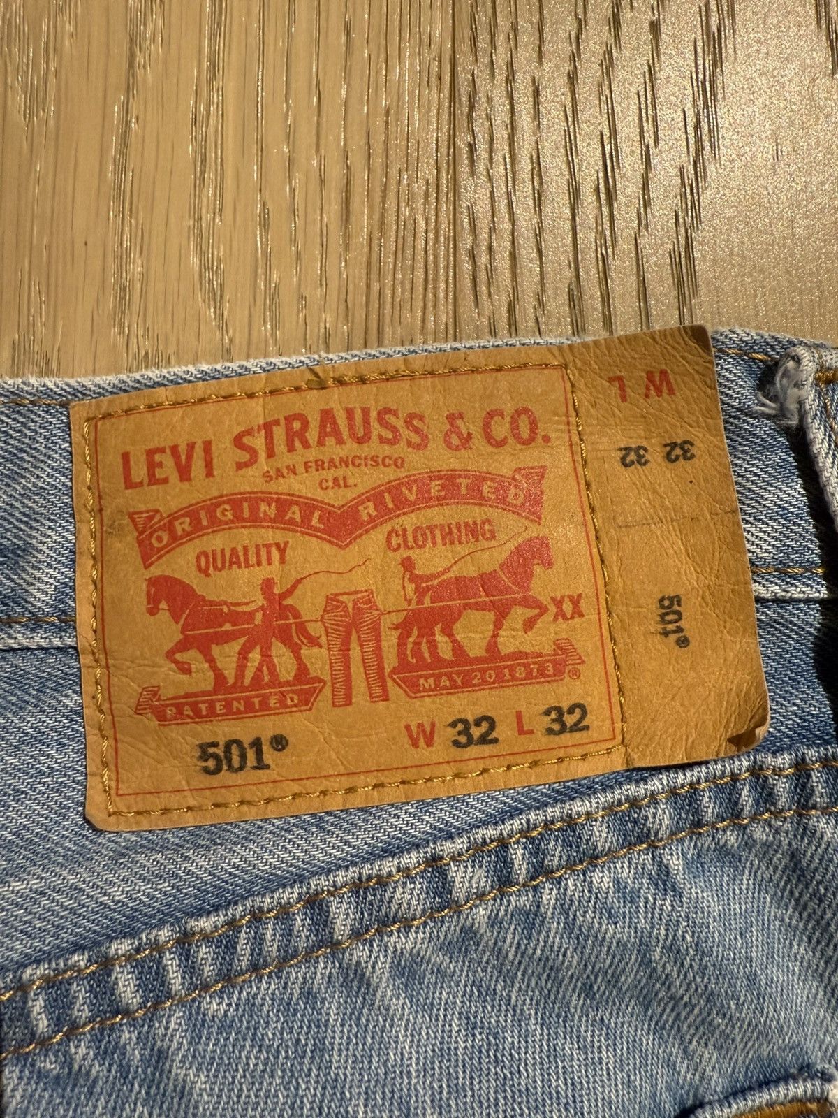 Levi's Levi’s 505 Jeans Regular Light Stonewash Non-Stretch 32x32 Size US 32 / EU 48 - 8 Thumbnail