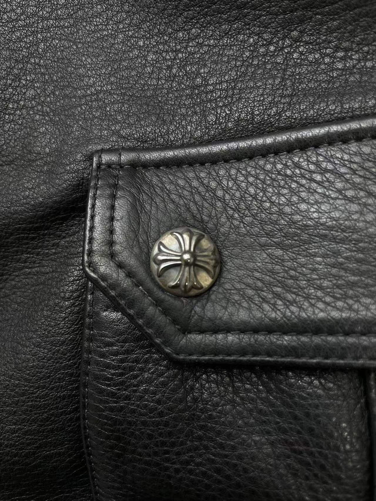 Chrome Hearts Chrome Hearts Black Cargo Leather Pants Size US 34 / EU 50 - 9 Thumbnail