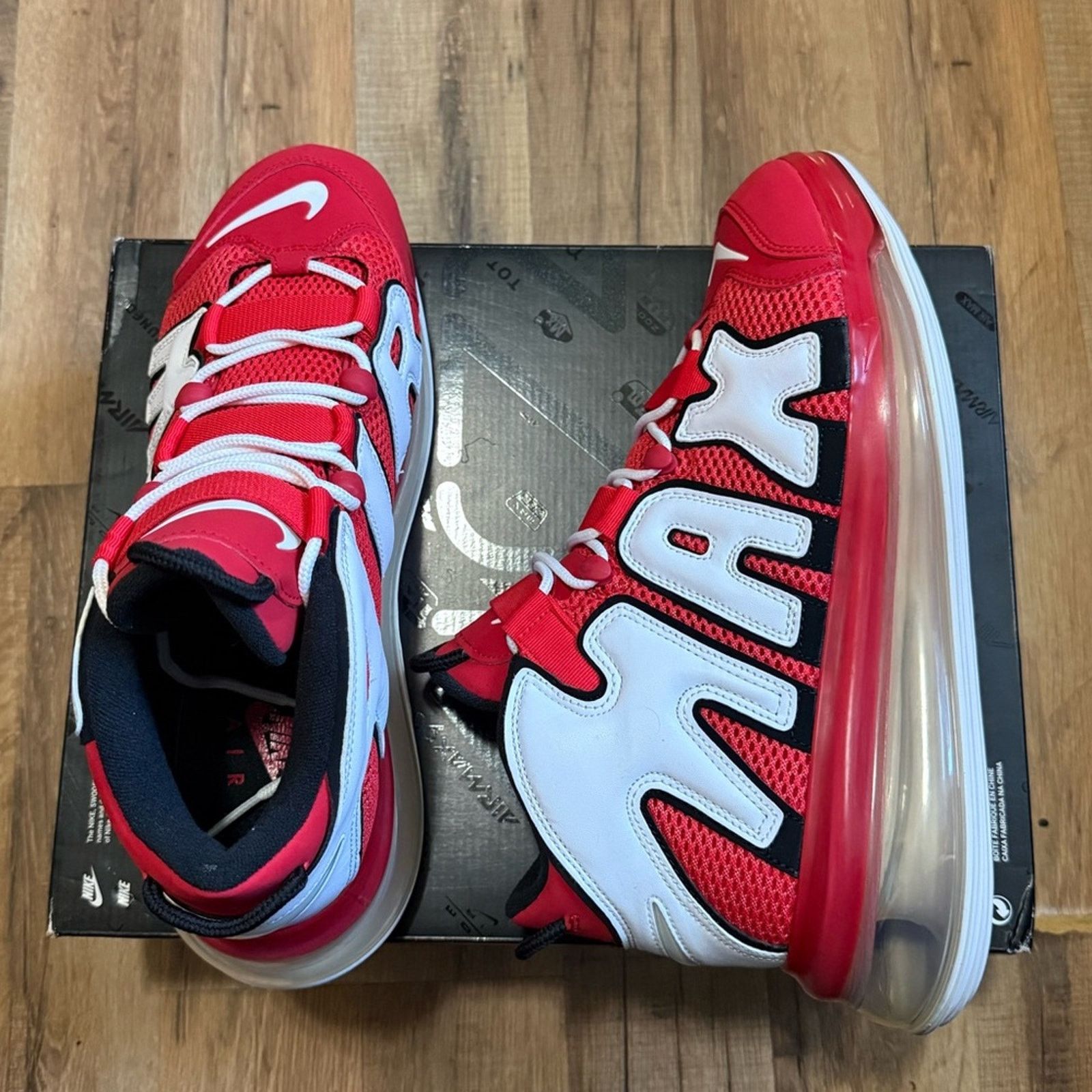 Nike Nike Air More Uptempo 720 QS 2 Varsity Red Size US 11 / EU 44 - 2 Thumbnail