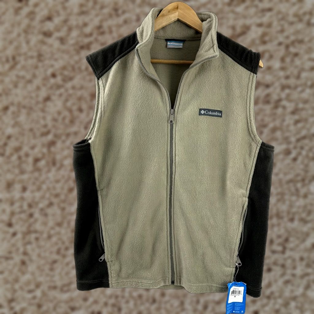 Vintage Columbia Vest Mens Large Tall Tan Zip Steens Mountain Fleece Outdoor Hiking NWT Size US L / EU 52-54 / 3 - 1 Thumbnail