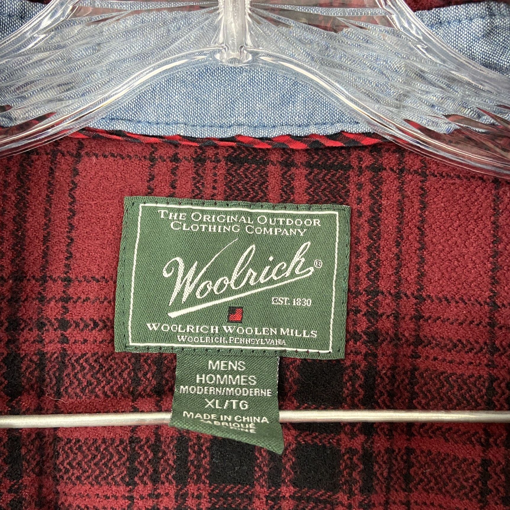 Vintage VINTAGE Woolrich Flannel Shirt Men XL Red Plaid Long Sleeve Button-Up Classic Outdoor 90s Mens Size US XL / EU 56 / 4 - 6 Thumbnail