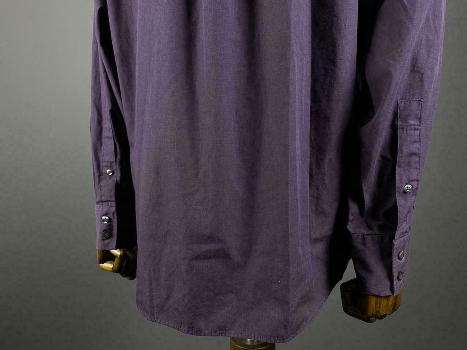 Yves Saint Laurent Vintage YSL Yves Saint Laurent Purple Dress Shirt 42 16 Size US M / EU 48-50 / 2 - 6 Thumbnail