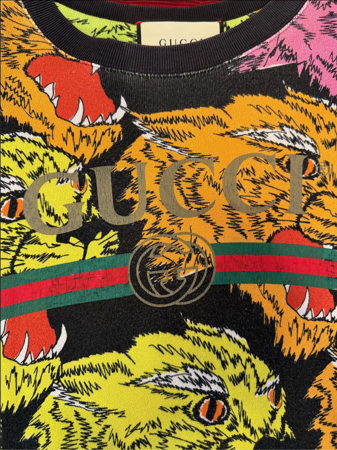 Gucci Gucci Panther Face Knit Sweater multicolor wool GG Size US S / EU 44-46 / 1 - 4 Thumbnail