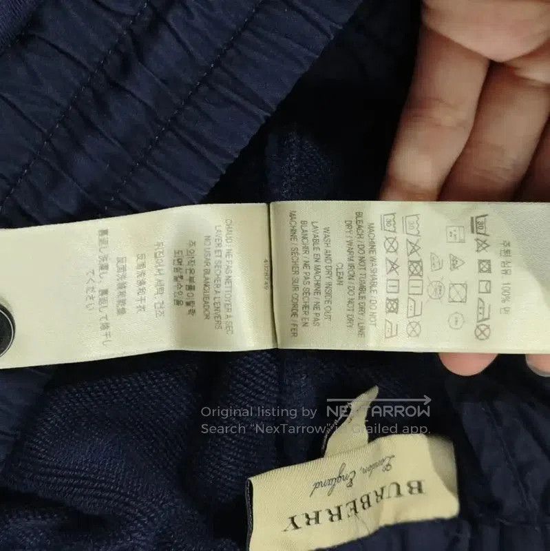 Burberry Burberry Casual Cotton Pants in Navy Blue. Size 23" - 5 Thumbnail