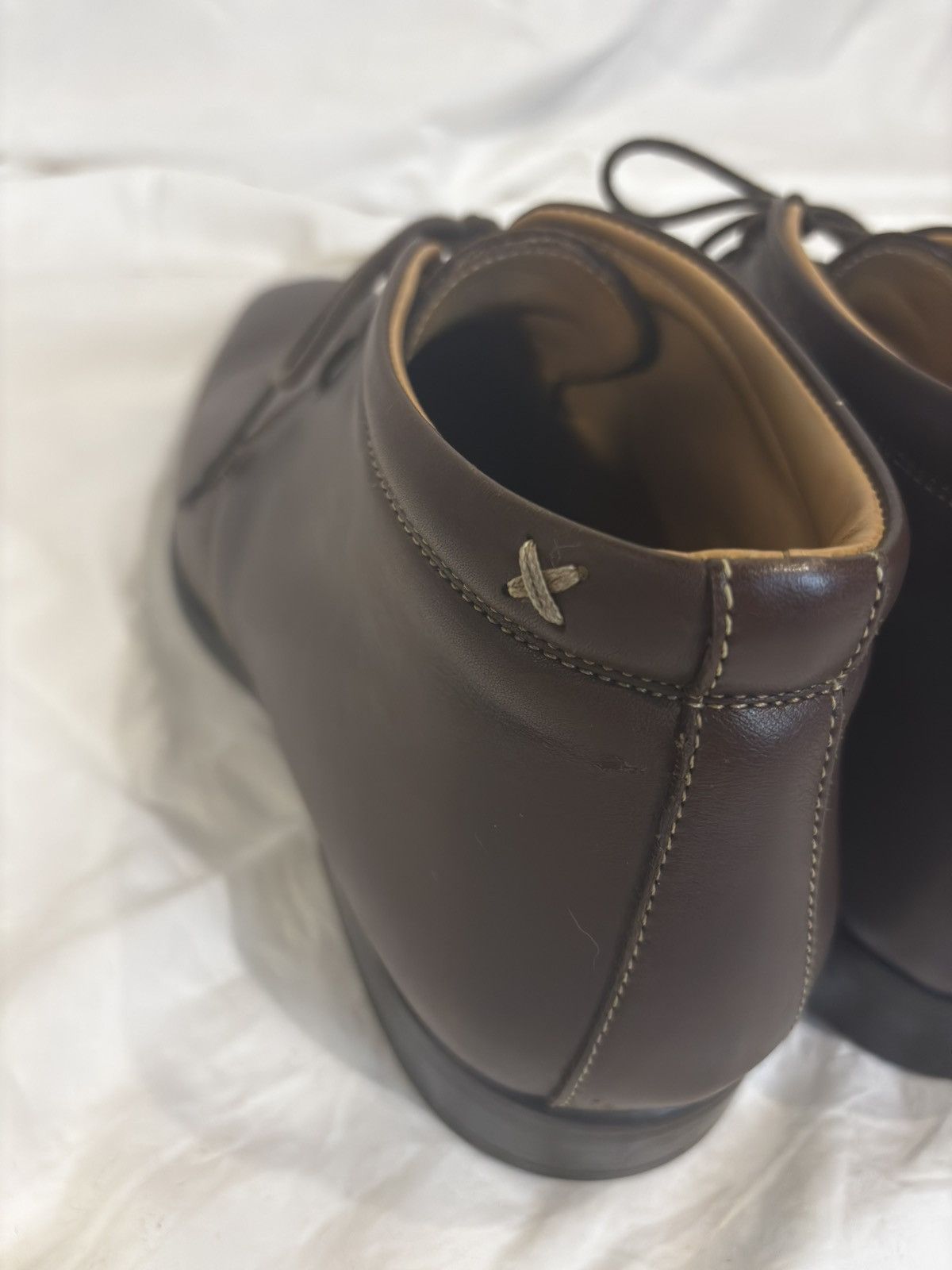 Rockport Brown leather Chukka Boots.mf044 Size US 9.5 / EU 42-43 - 4 Thumbnail