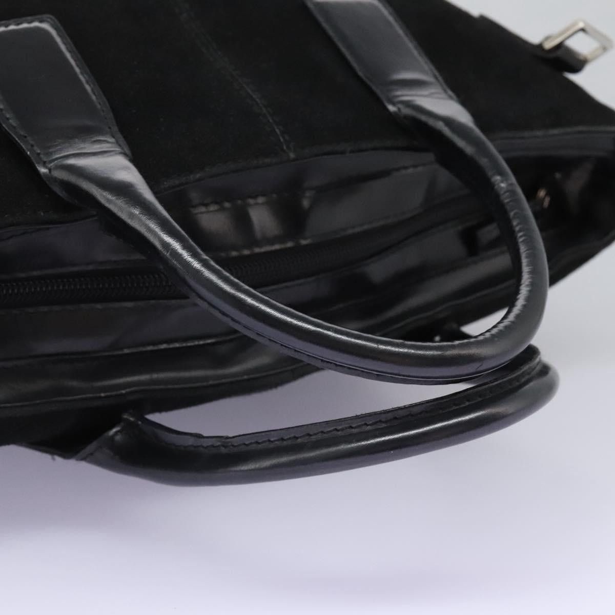 Gucci GUCCI Hand Bag Suede Black Silver Size ONE SIZE - 8 Thumbnail
