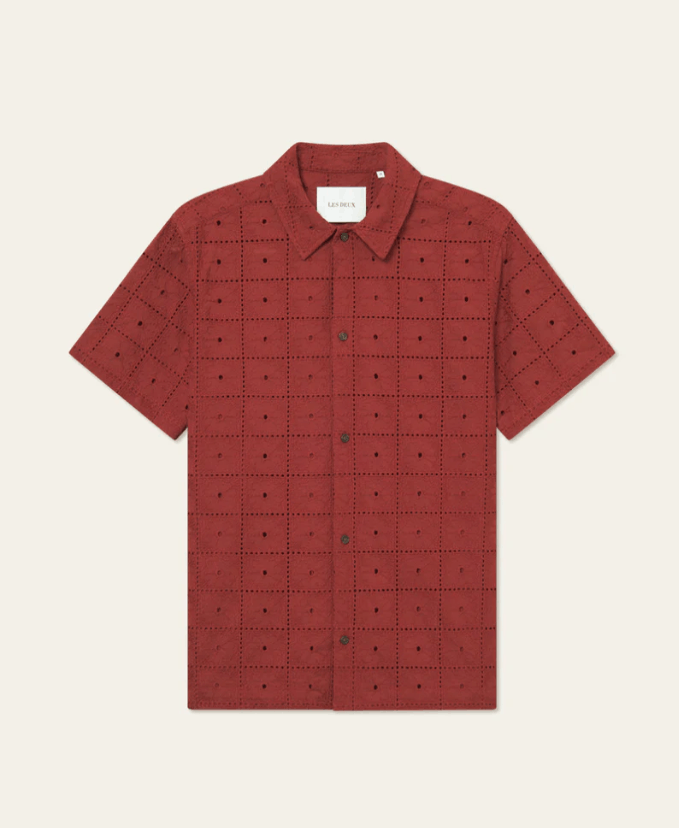 BNWT SS25 LES DEUX HECTOR ANGLAISE SS SHIRT S