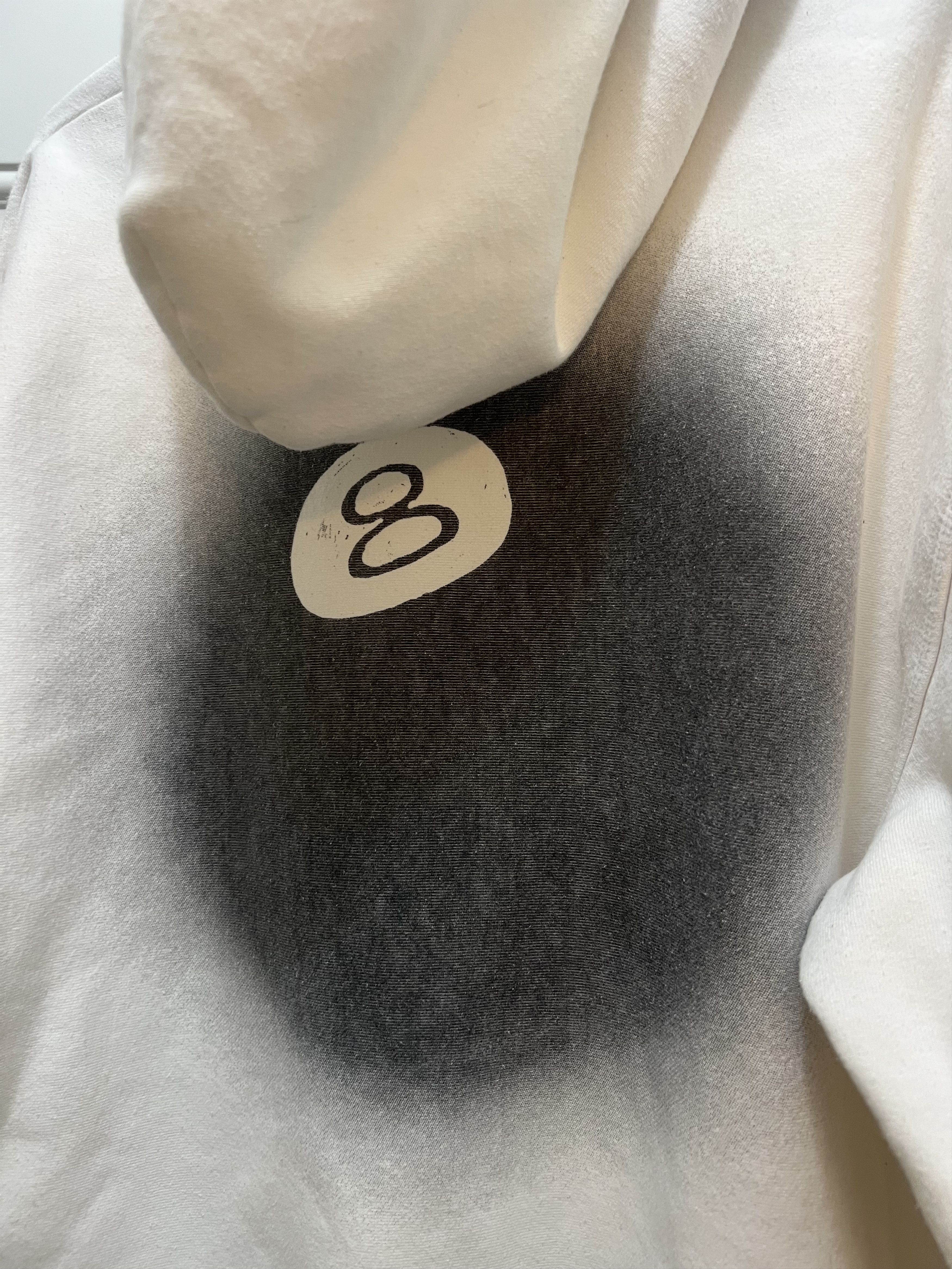 Stussy Stüssy 8 Ball Fade Hoodie XL White Size US L / EU 52-54 / 3 - 3 Thumbnail