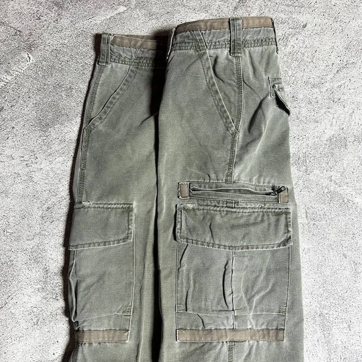 Levi's 90s Levis Multipocket Cargo Canvas Olive Green Size US 34 / EU 50 - 12 Thumbnail