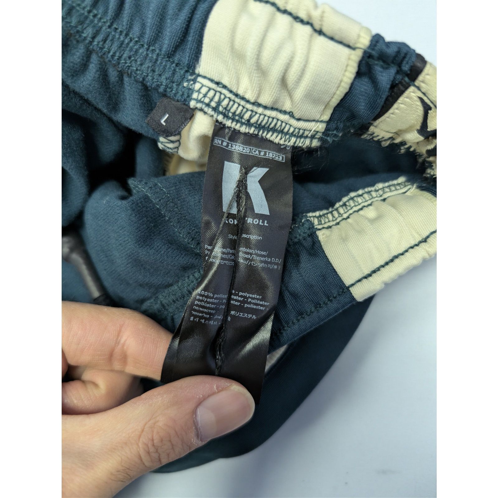 Kappa o1rshd1 Trousers / Sweatpants in Green/Beige Size US 34 / EU 50 - 18 Thumbnail