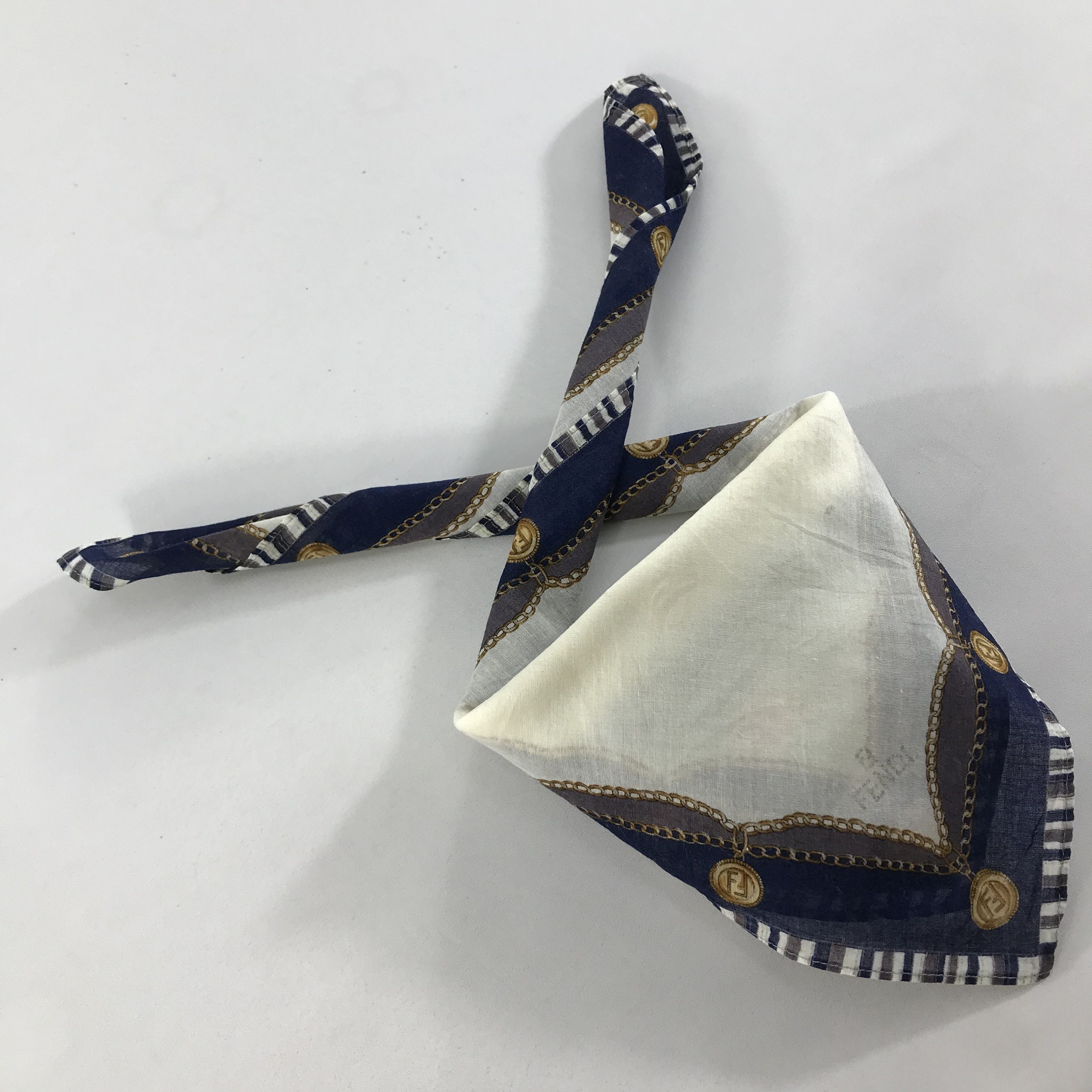 Vintage Vintage Fendi Bandana / Handkerchief / Neckerchief - S1614 Size ONE SIZE - 4 Thumbnail