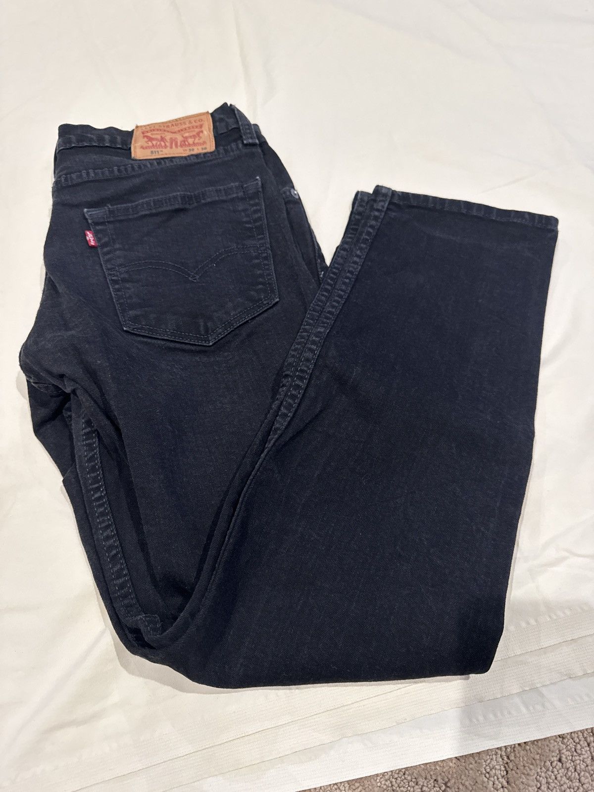 Levi's Levi Strauss & Co. 32x30 black denim Size US 32 / EU 48 - 2 Thumbnail