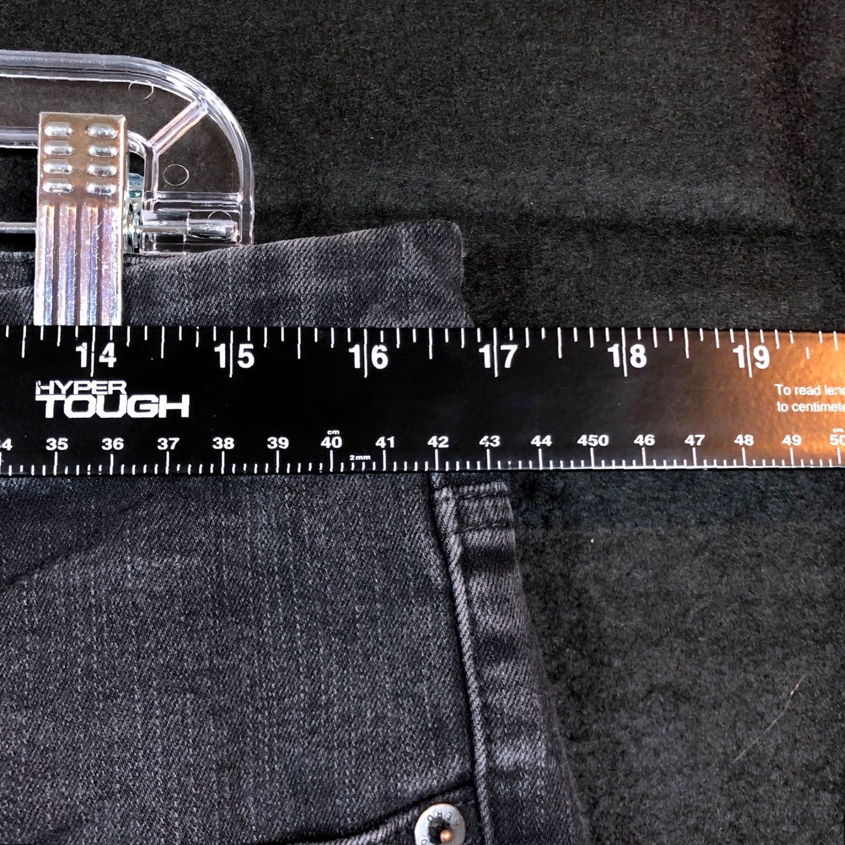 Aeropostale AeroPostale Black Denim High Rise Curvy Jegging Jeans 14 Regular Womens Stretch Pocket 5-Pocket Design Size 36" / US 14 / IT 50 - 6 Thumbnail