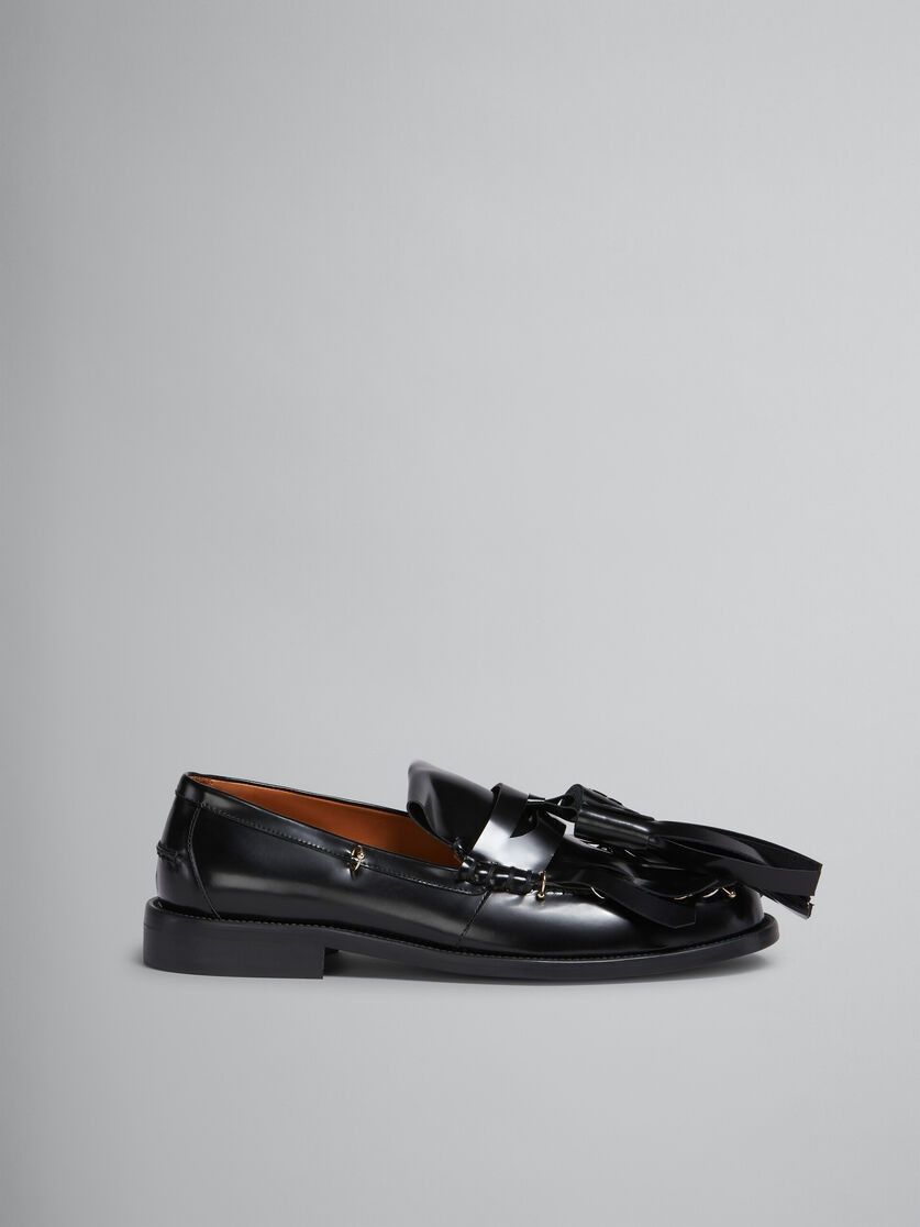 Marni o1f1d3z1025 Leather Bambi Loafers in Black Size US 8 / EU 41 - 1 Thumbnail
