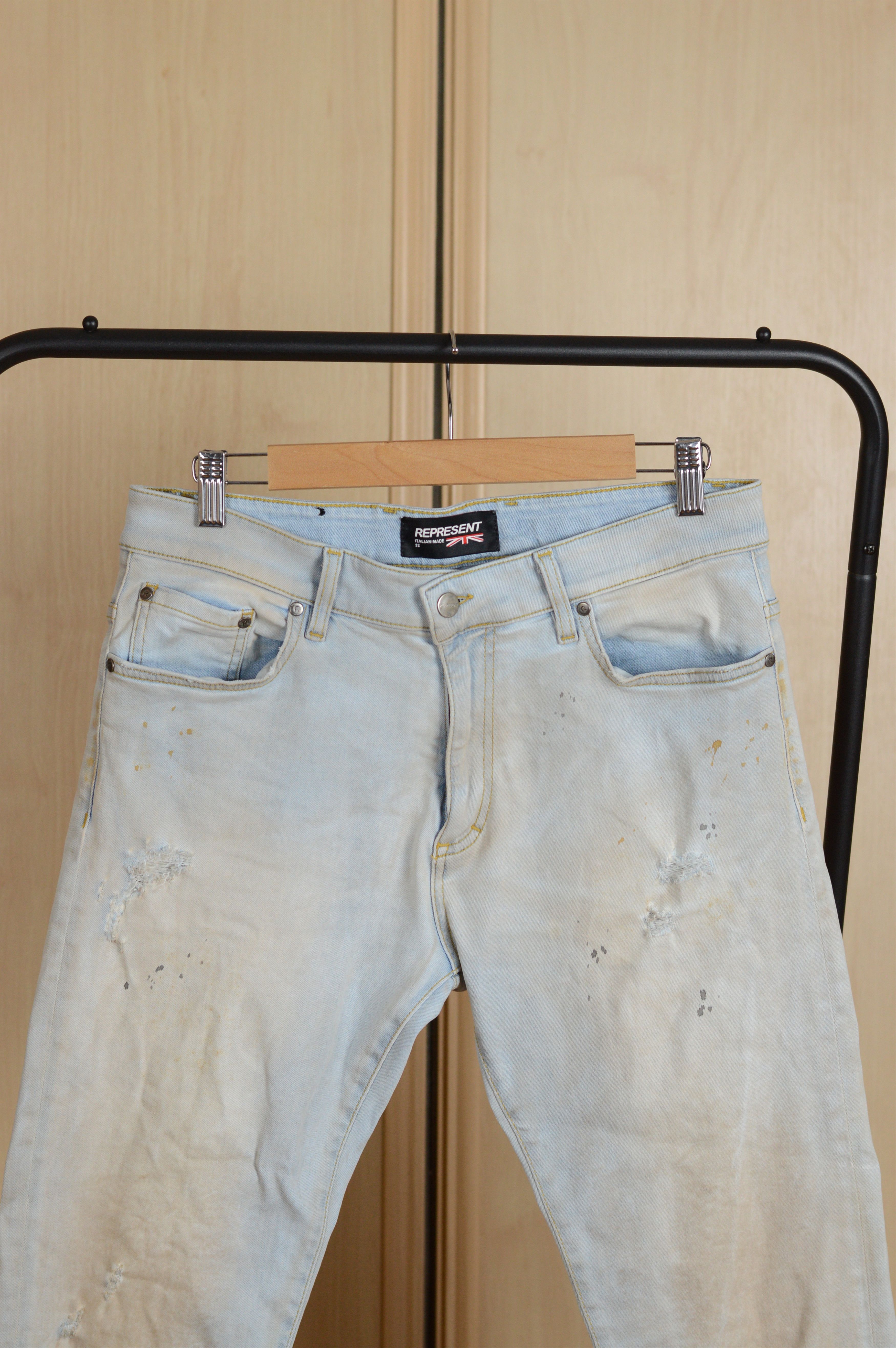 Represent Clo. Represent Distressed Denim Dirt Jeans Pant Size US 32 / EU 48 - 2 Thumbnail