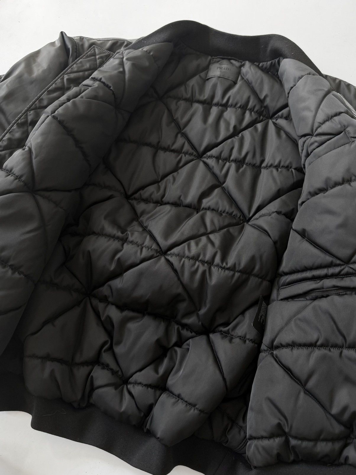 Prada Prada A/W 2022 Re-Nylon Black Bomber Jacket Size US S / EU 44-46 / 1 - 5 Thumbnail
