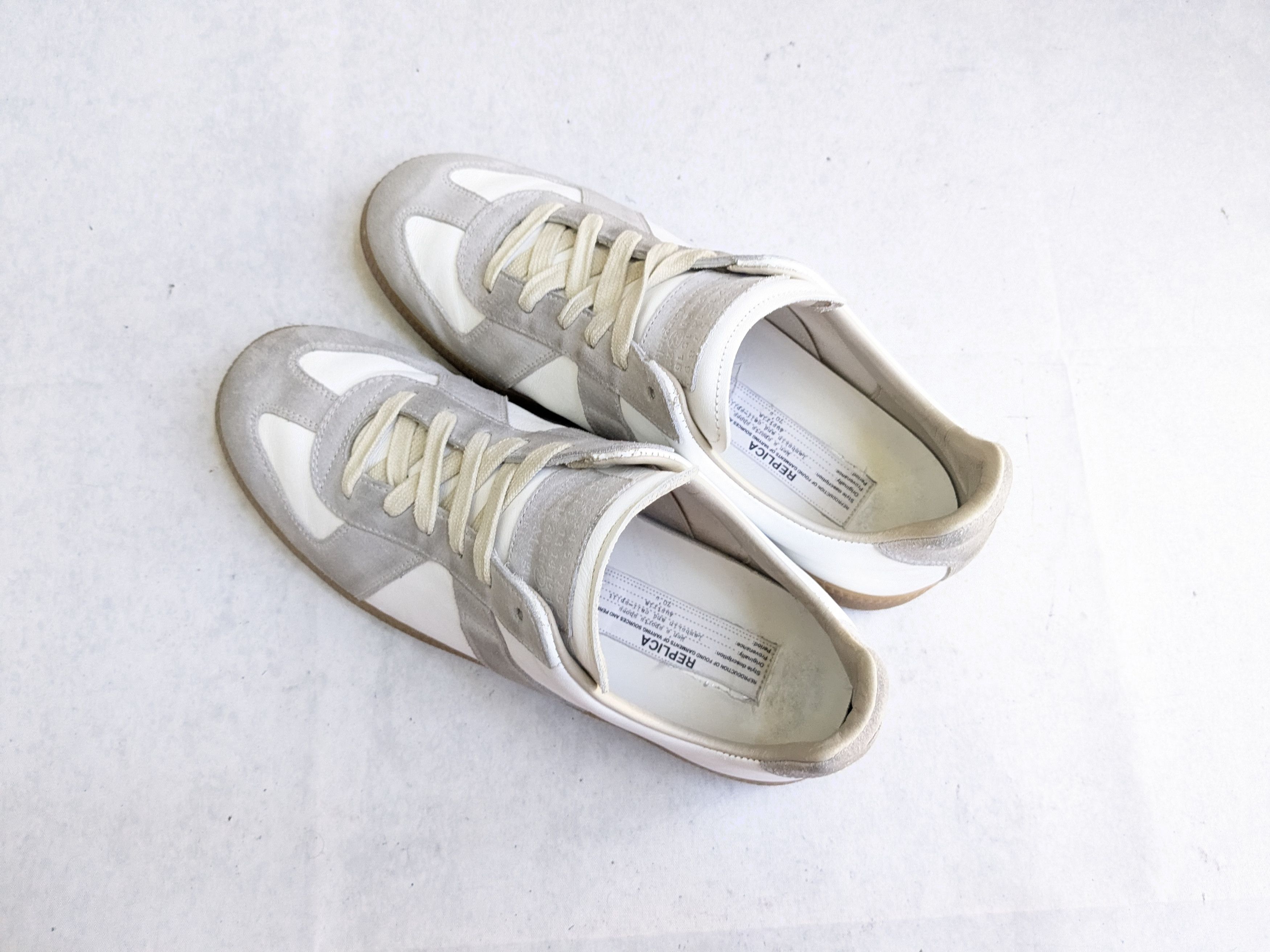 Maison Margiela Maison Margiela Replica GAT White Gray 8 41 Low Tops Gum Size US 8 / EU 41 - 17 Thumbnail