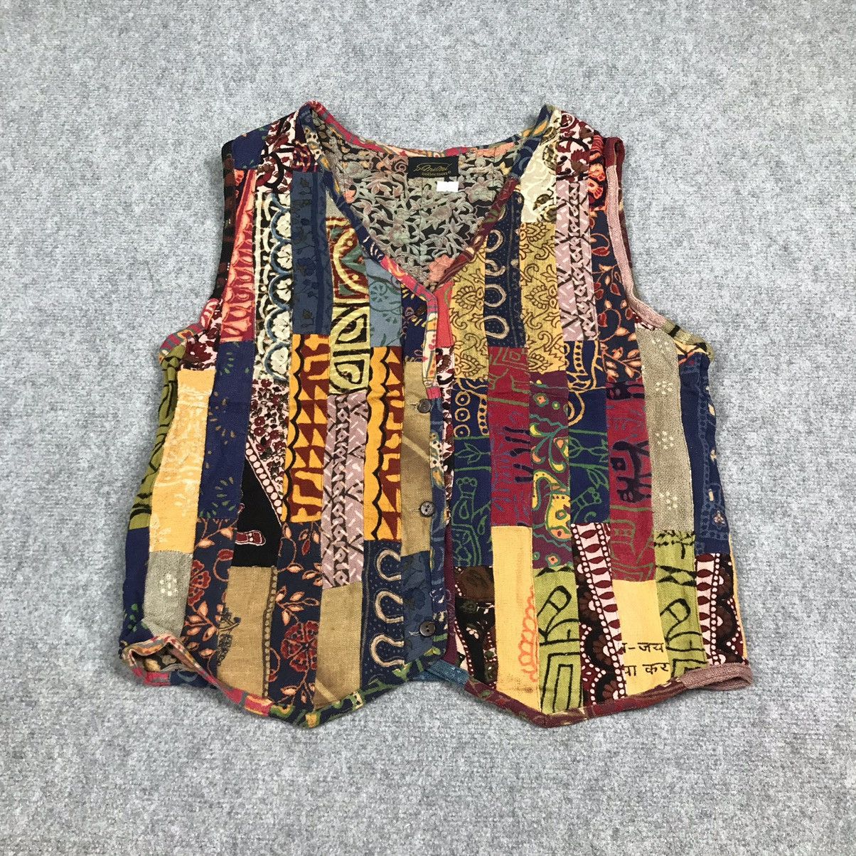 Japanese Brand JAPANESE BRAND PATCHWORK VEST Size US M / EU 48-50 / 2 - 2 Thumbnail