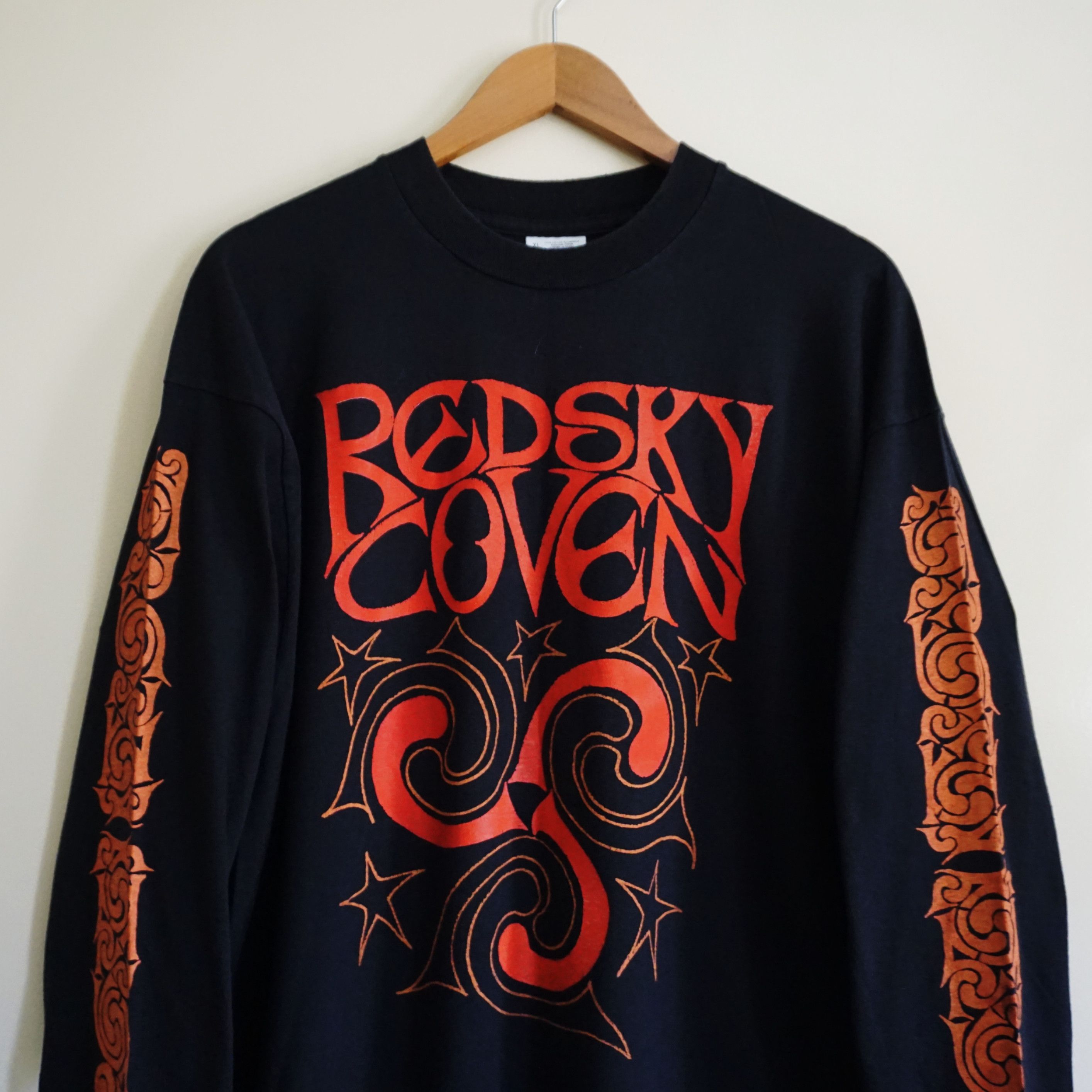 Band Tees × Vintage Vintage 90s *redsky raven* Longsleeve single stitch Size US XL / EU 56 / 4 - 10 Thumbnail