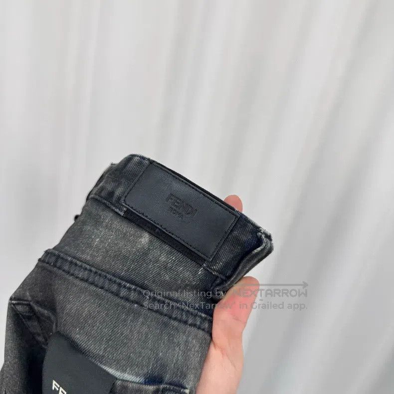 Fendi Fendi Karl Lagerfeld Washed Denim Pants Size US 29 - 5 Thumbnail