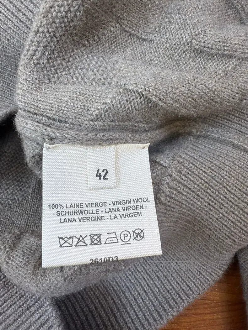 Hermes Hermes Elephant Grey Wool Knit Sweater, Size 42, 100% Pure Size S / US 4 / IT 40 - 4 Thumbnail