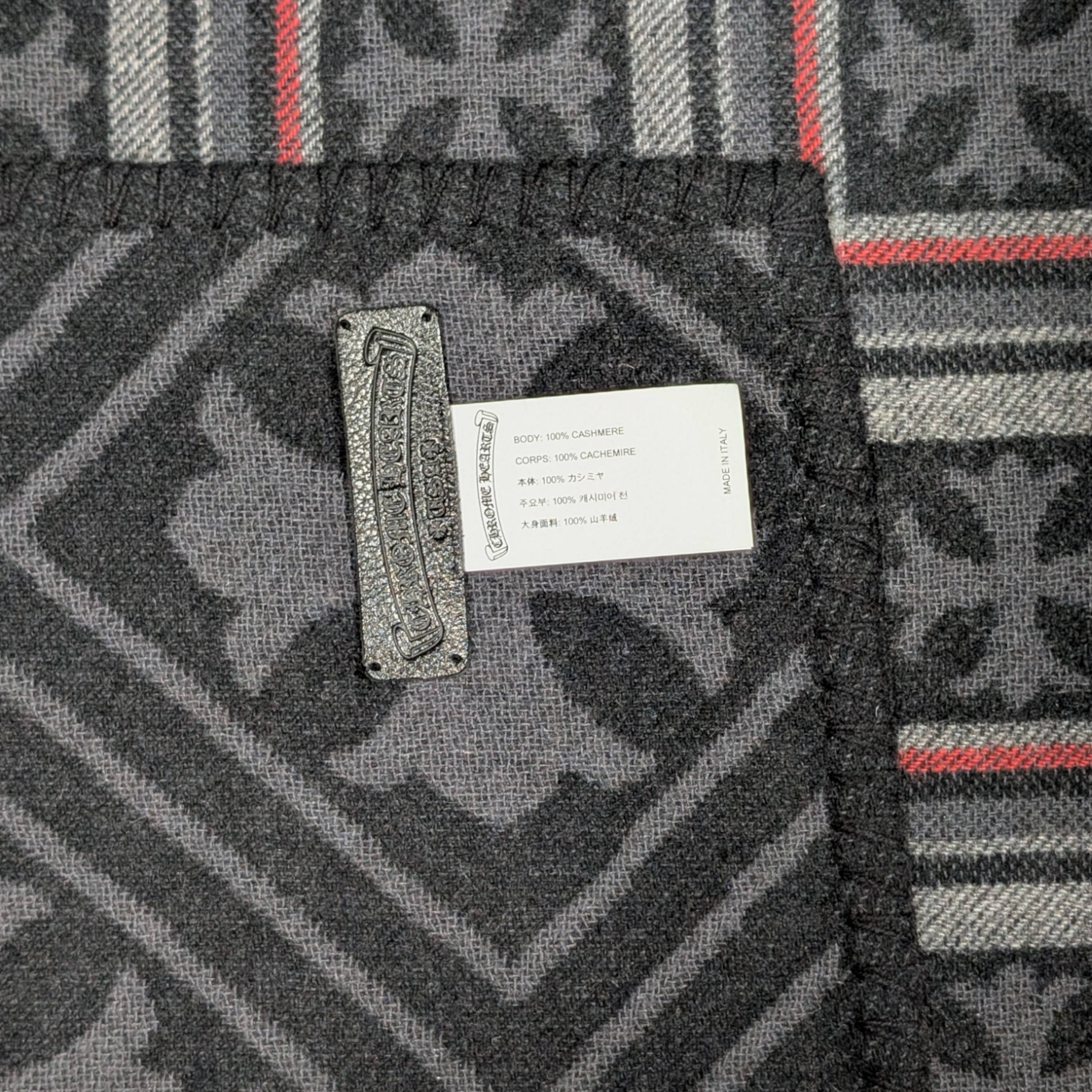 Chrome Hearts CH CROSS PLUS CASHMERE BLANKET REVERSIBLE PLAID JACQUARD Size ONE SIZE - 5 Thumbnail