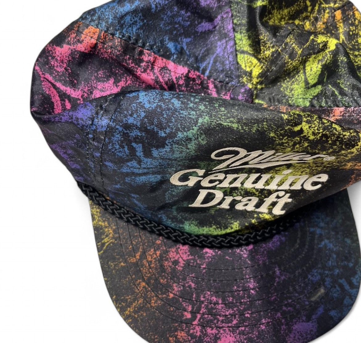 Vintage Vintage 80s/90s Miller Genuine Draft MGD Tie-Dye Hat Cap Size ONE SIZE - 2 Thumbnail