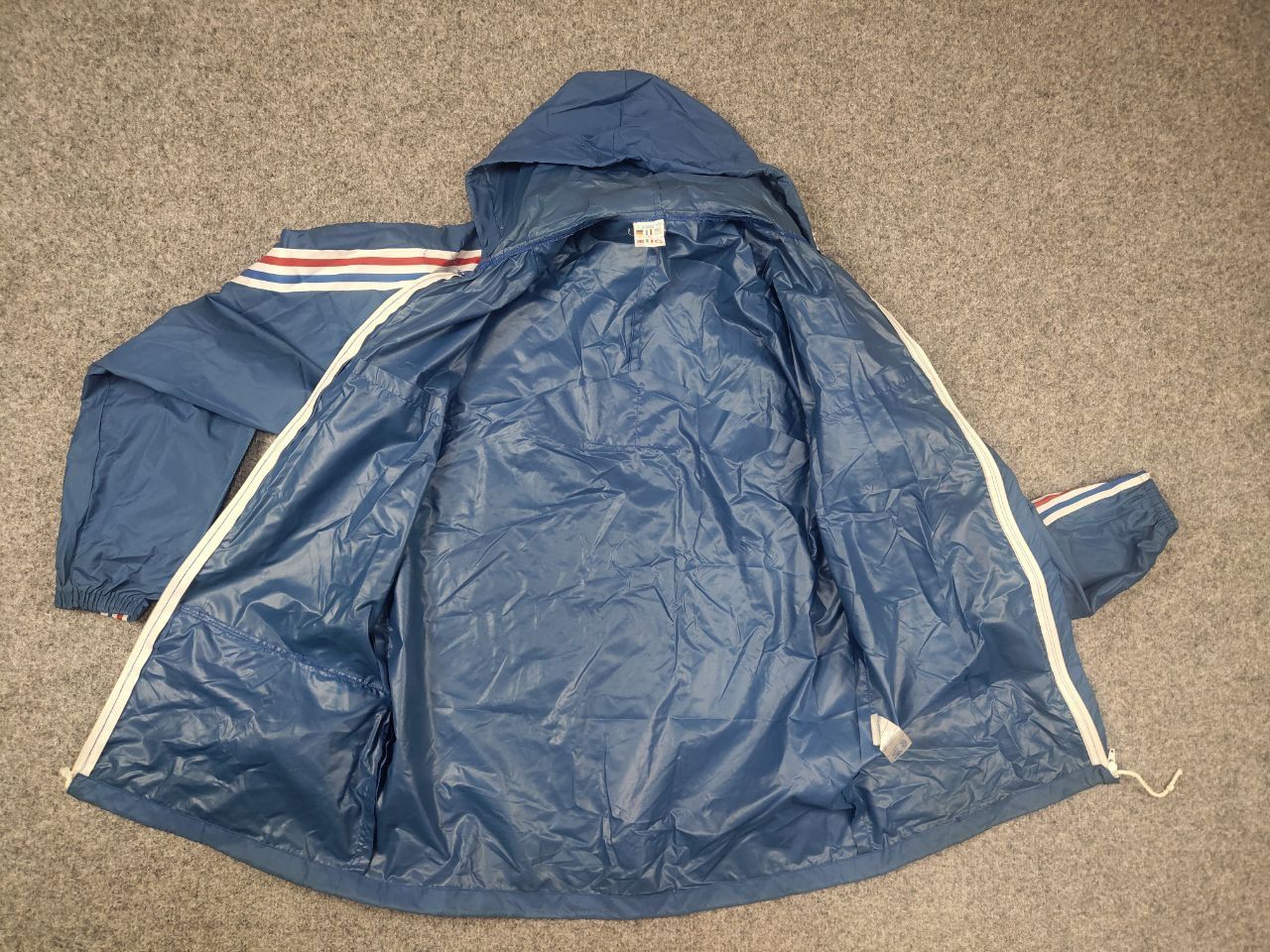 Adidas Rare Vintage 70's Adidas Originals Blue France Zip Jacket Size US S / EU 44-46 / 1 - 14 Thumbnail