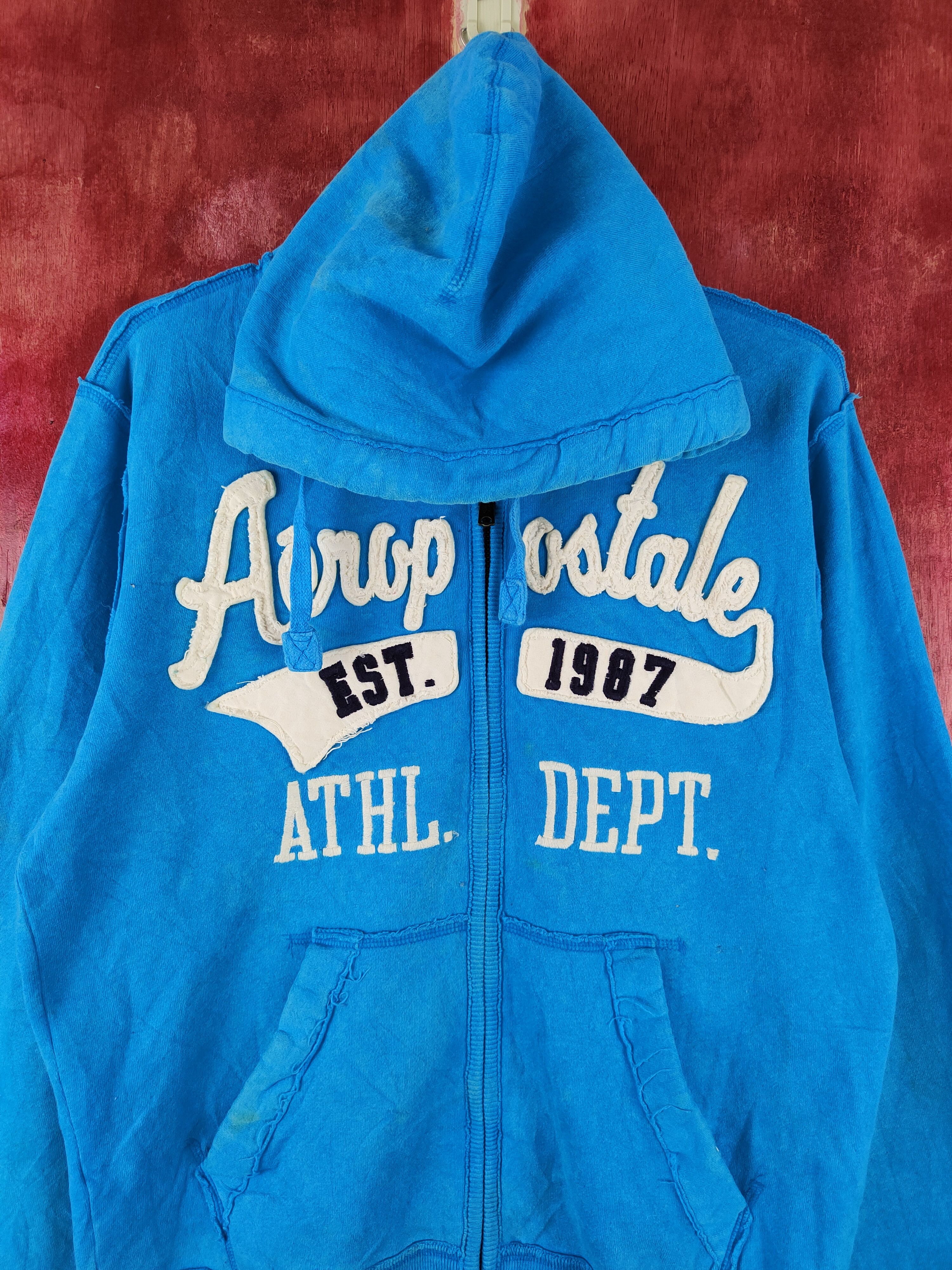 Aeropostale Aeropostale Light Blue Hoodie Sweaters #S2402 Size S / US 4 / IT 40 - 3 Thumbnail