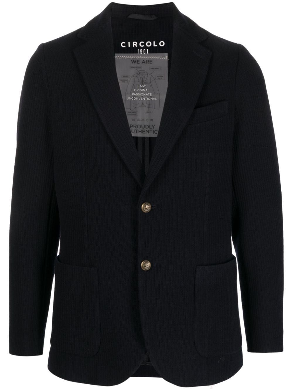 Circolo 1901 SINGLE-BREASTED COTTON JACKET Size US S / EU 44-46 / 1 - 1 Thumbnail
