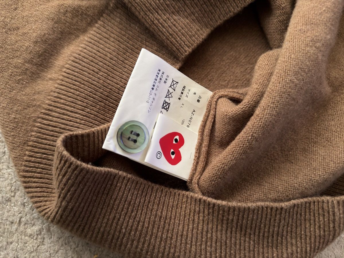 Comme des Garcons PLAY Comme des Garcons Play double heart cardigan XL Size US XL / EU 56 / 4 - 5 Thumbnail