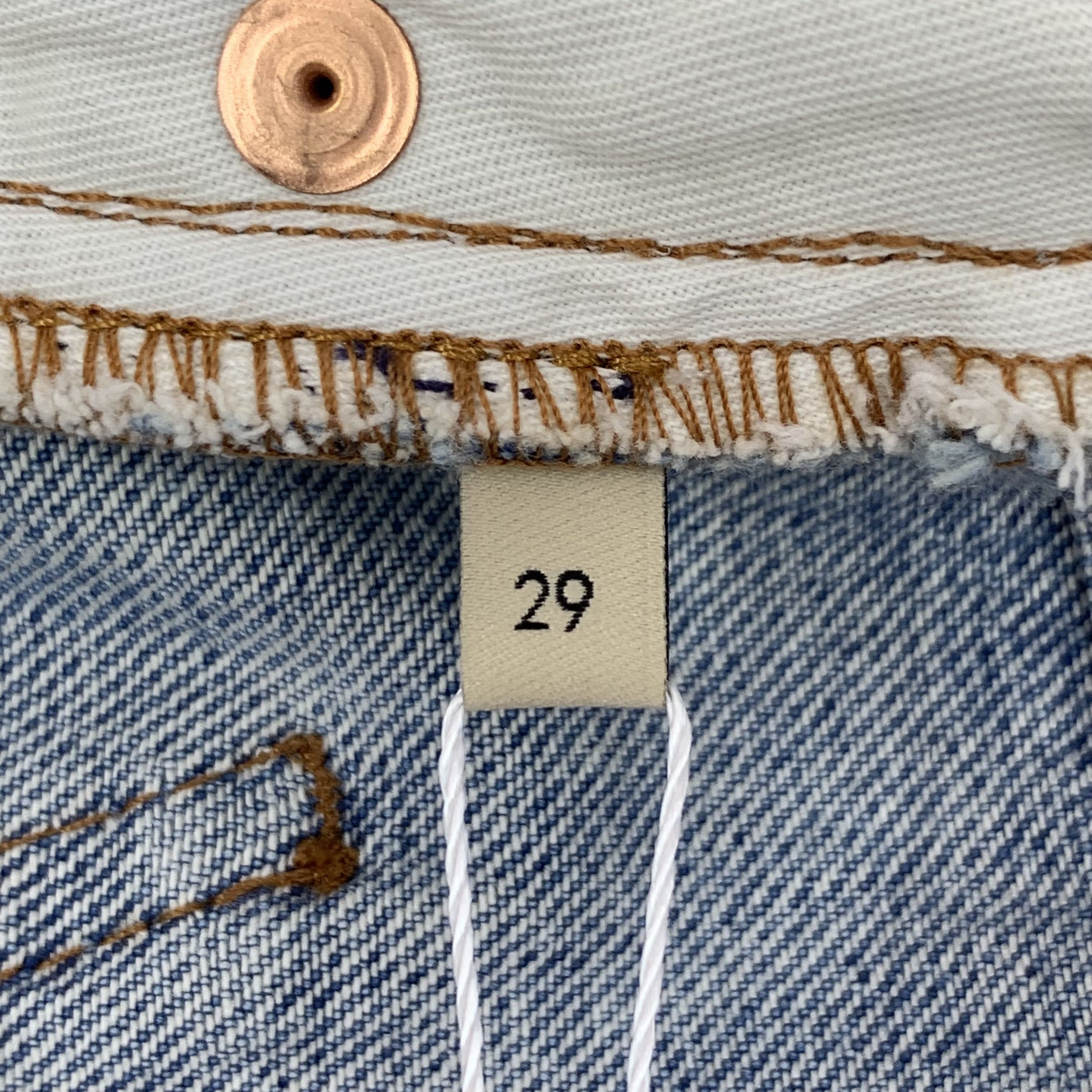 Gucci Gucci Washed Apple Logo Shorts in Blue (Size 29) Size 29" - 3 Thumbnail