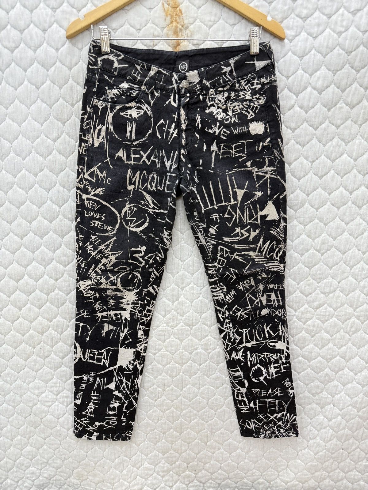 Alexander McQueen 🔥🔥🔥ARCHIVE ALEXANDER MCQUEEN PUNK PANTS Size US 29 - 1 Thumbnail