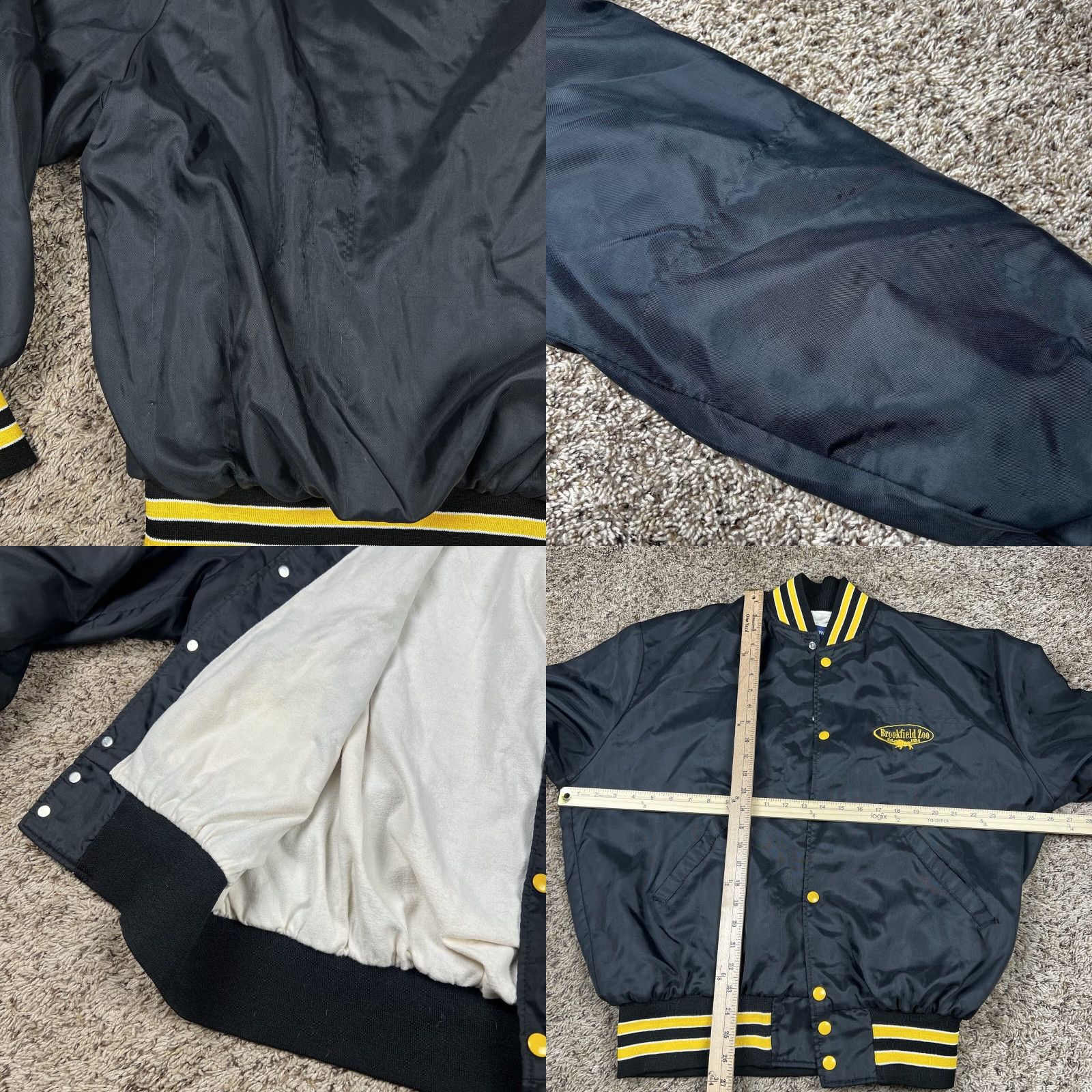 Holloway VINTAGE Holloway 90s Bomber Jacket Black L Size US L / EU 52-54 / 3 - 8 Thumbnail