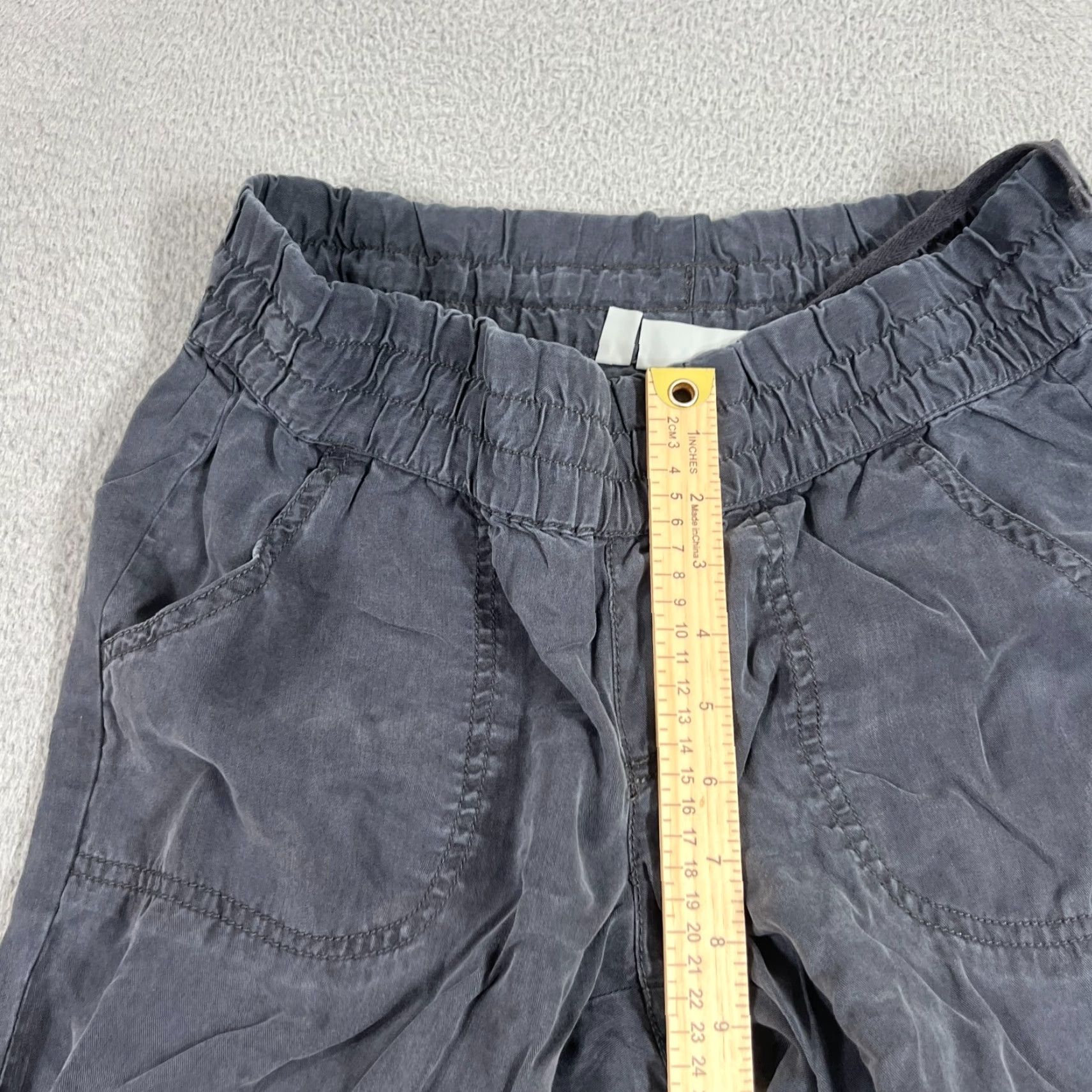 Athleta ATHLETA Capri Jogger Pants Women 6 Gray Drawstring Elastic Waist Lyocell Tapered Classic Size 28" / US 6 / IT 42 - 4 Thumbnail