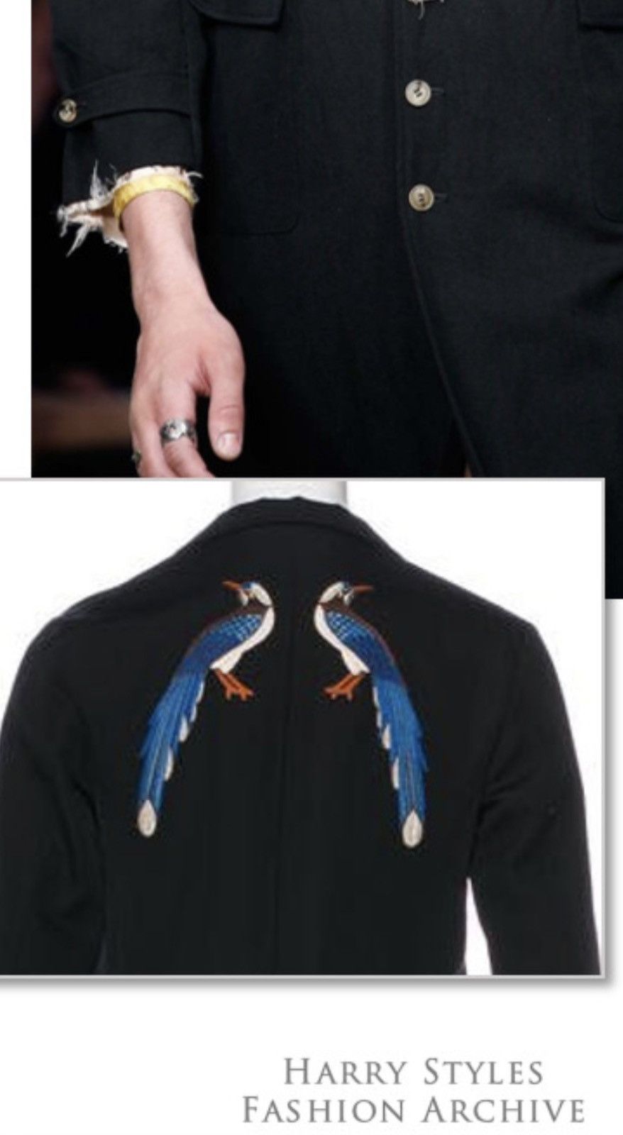 Gucci Gucci 2017 Bird Embroidered Wool Blend Coat Jacket L EU 50 Size US M / EU 48-50 / 2 - 13 Thumbnail