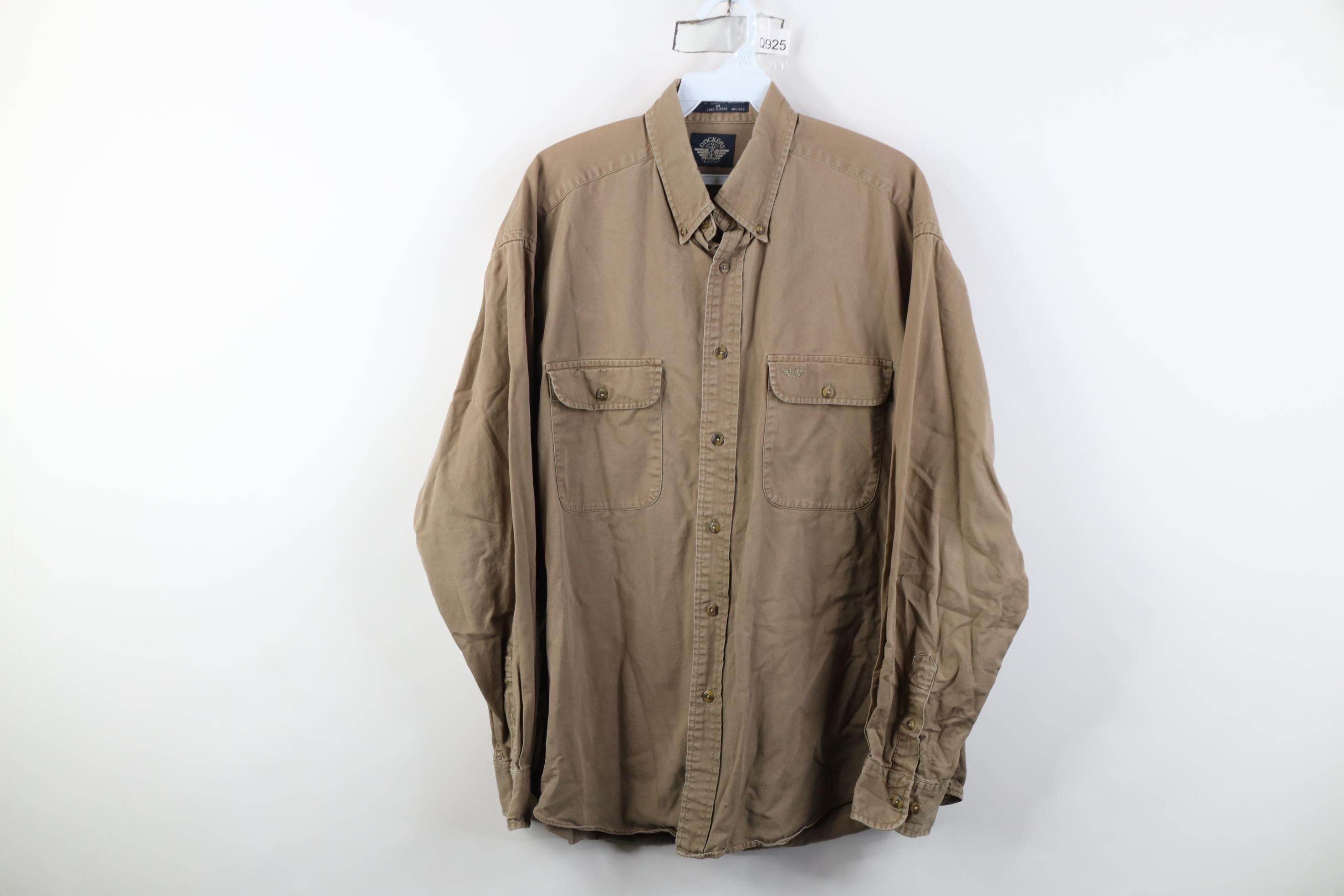 Vintage Vintage 90s Streetwear Stonewash Collared Button Down Shirt Size US M / EU 48-50 / 2 - 1 Thumbnail